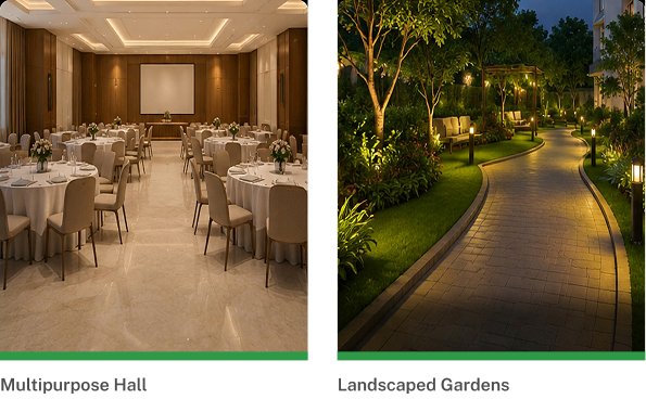 Amenities at Arthy's Emerald, Vadavalli, Coimbatore